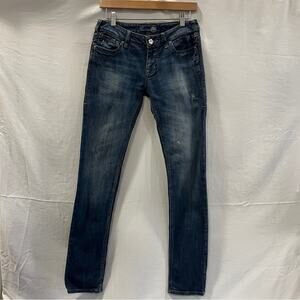 LTB Low Waist Denim Jeans Womens No Size Tag Long Basic Neutral Casual Festival